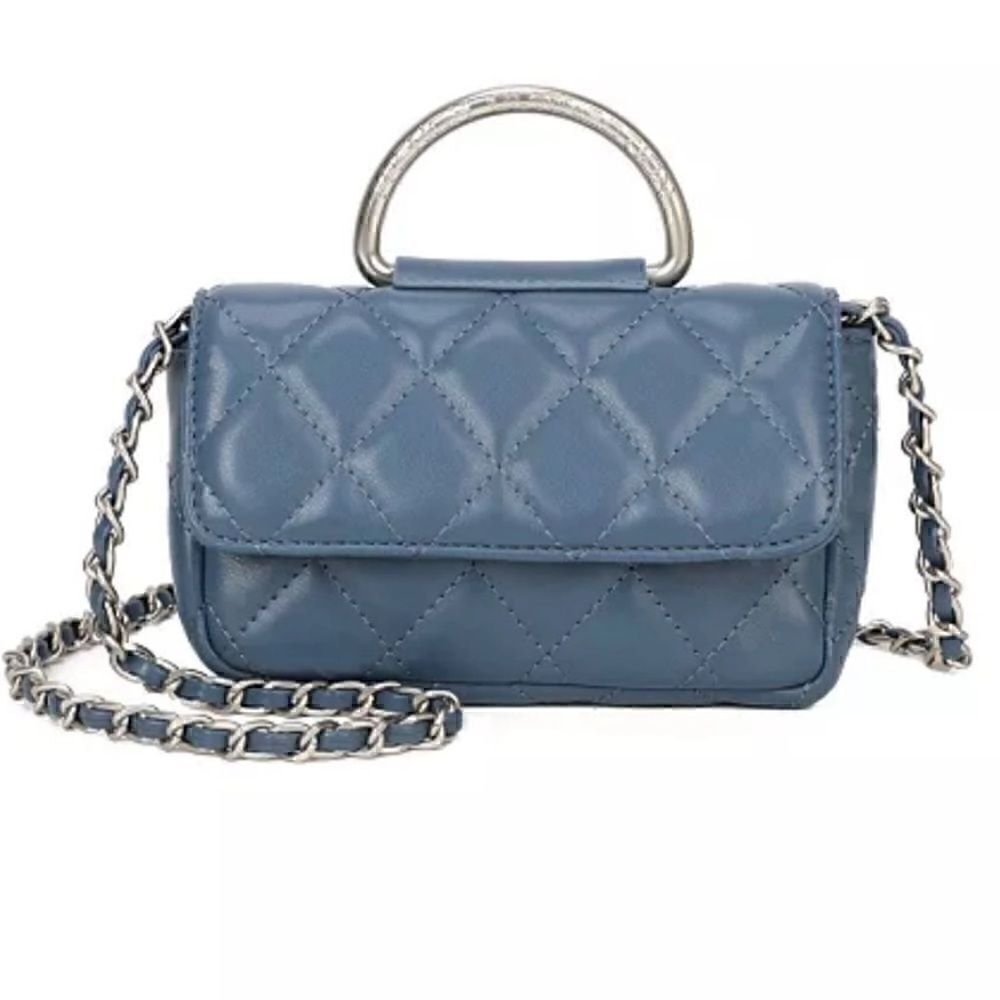 New!  French Connection MELL Quilted Crossbody Bag (Wallet Bag)